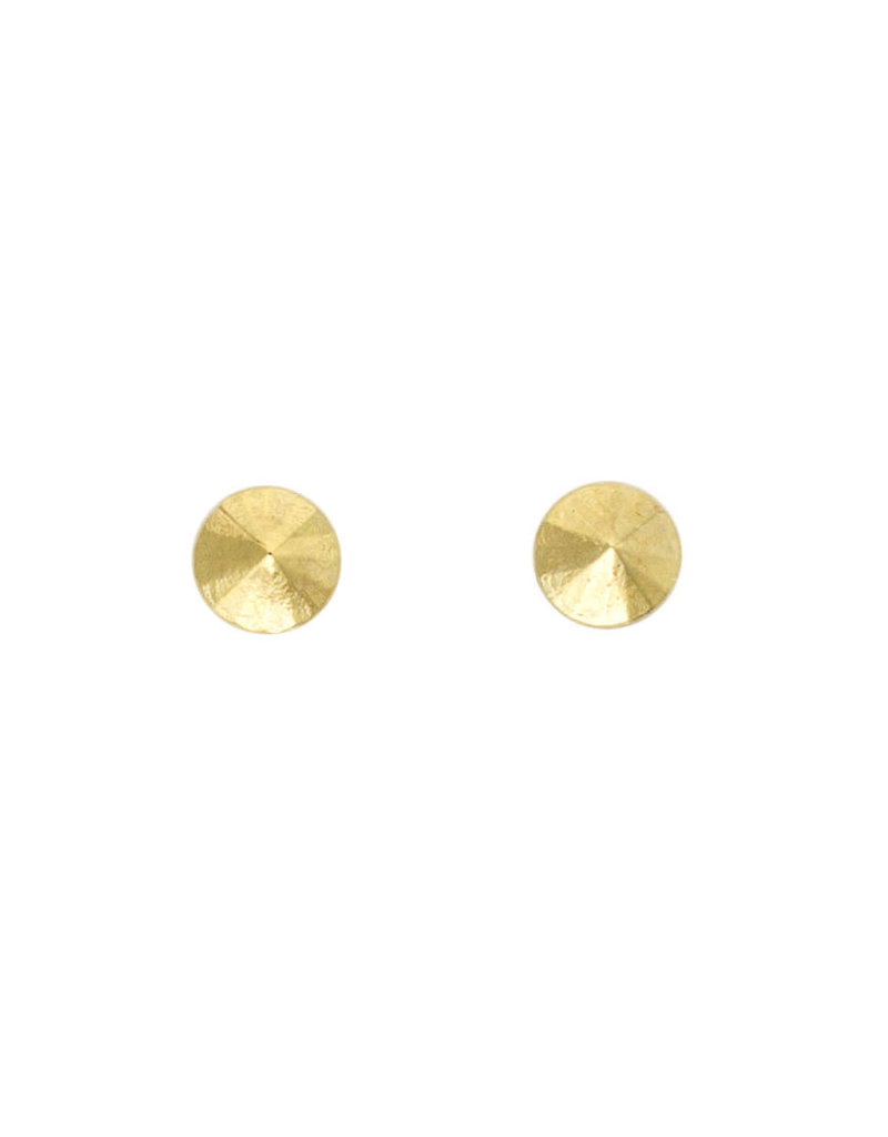 Sam Woehrmann Cast Diamond Post Earrings in 18k Gold