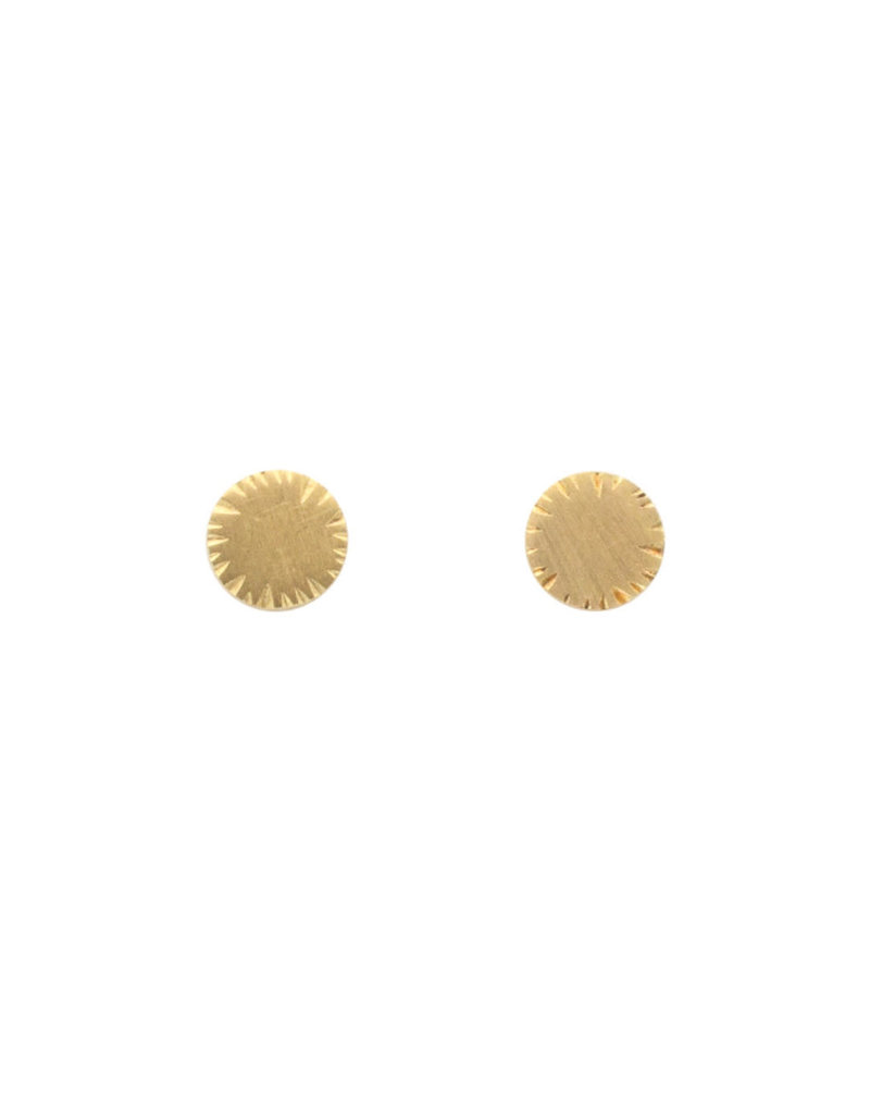 Sam Woehrmann Circle Post Earrings in 18k Gold
