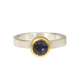 Sam Woehrmann Round Purple Spinel Ring in Silver & 22k Gold