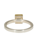 Sam Woehrmann Square Aqua Ring in Silver & 22k Gold