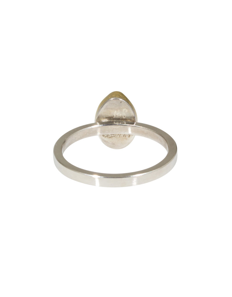 Sam Woehrmann Black Pearl Ring in Silver & 22k Gold