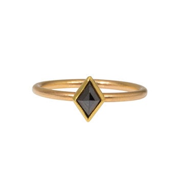 Sam Woehrmann Black Diamond Kite Ring in 14k, 18k & 22k