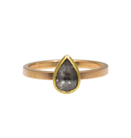 Sam Woehrmann Grey Diamond Drop Ring in 14k, 18k & 22k