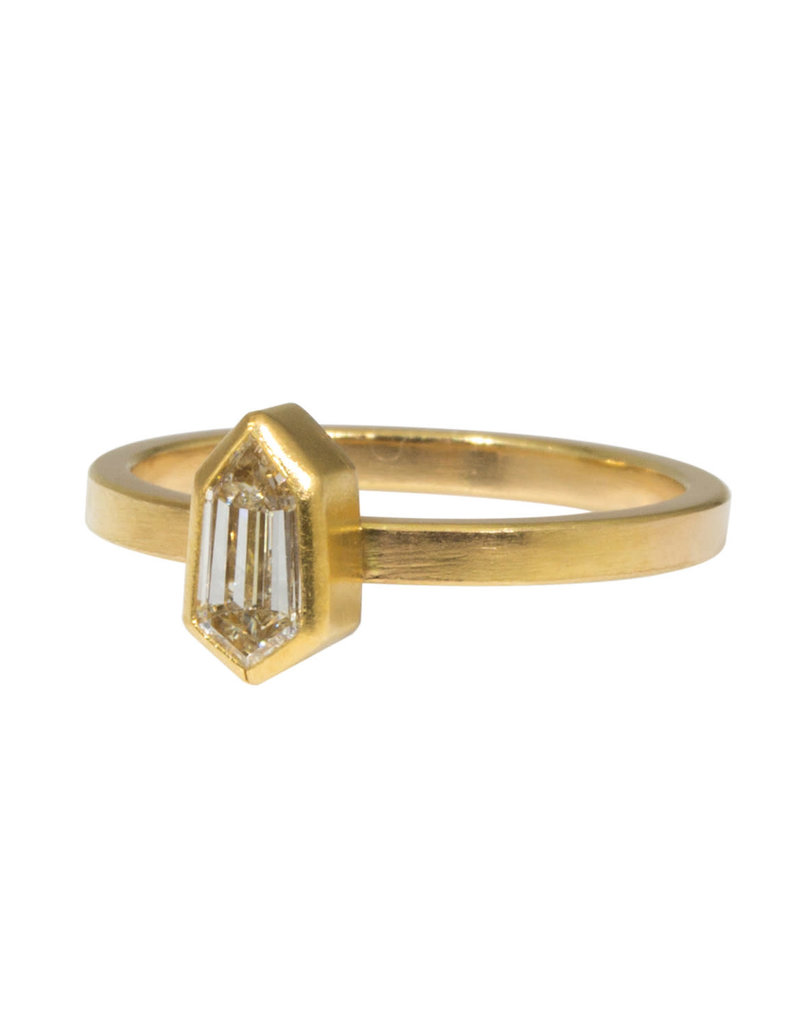 Sam Woehrmann Diamond Shield Ring in 18k & 22k Gold