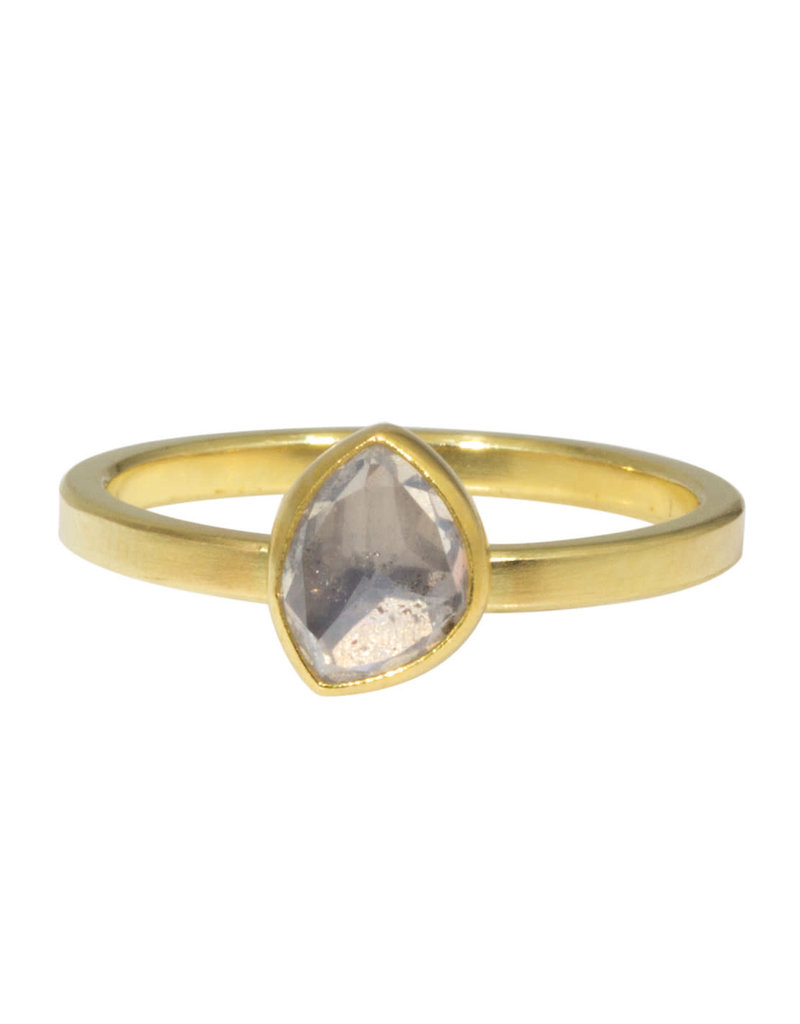 Sam Woehrmann Icy Diamond Leaf Ring in 18k & 22k Gold