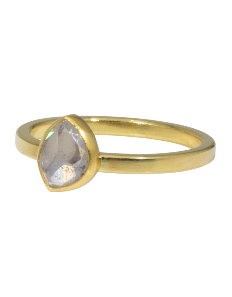 Sam Woehrmann Icy Diamond Leaf Ring in 18k & 22k Gold