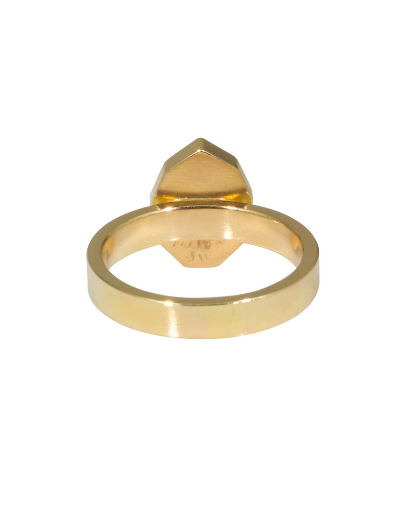 Sam Woehrmann Grey Diamond Geo-Pear Ring in 18k & 22k Gold