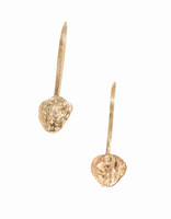 Lava Field Dangle Earrings in 14k Yellow Gold