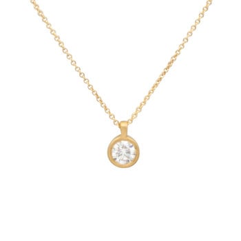 Marian Maurer Micro Diamond Pendant in 18k Yellow Gold