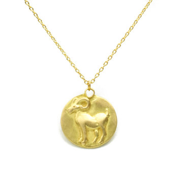 Marian Maurer Aries Pendant in 18k Yellow Gold