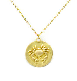 Marian Maurer Cancer Pendant in 18k Yellow Gold