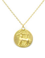 Marian Maurer Sagittarius Pendant in 18k Yellow Gold