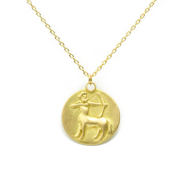 Marian Maurer Sagittarius Pendant in 18k Yellow Gold