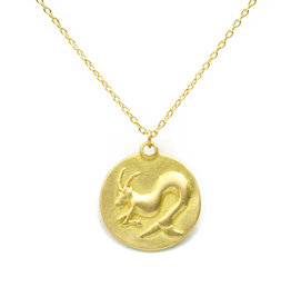 Marian Maurer Capricorn Pendant in 18k Yellow Gold