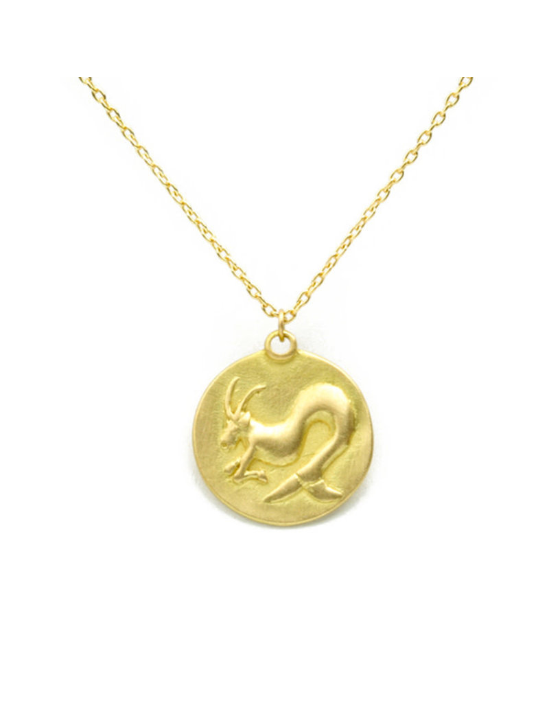 Marian Maurer Capricorn Pendant in 18k Yellow Gold