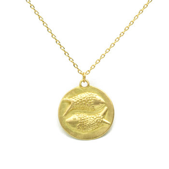 Marian Maurer Pisces Pendant in 18k Yellow Gold