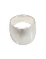 Round Cuba Ring in Silver