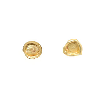 Cup Earrings in 18k Yellow Gold