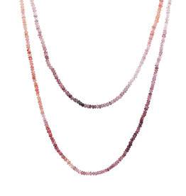 Plum & Wine Ombre Sapphire Necklace with 18k Gold Clasp