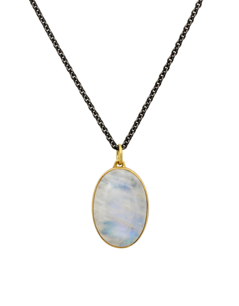 Moonstone Pendant in 22k and Silver