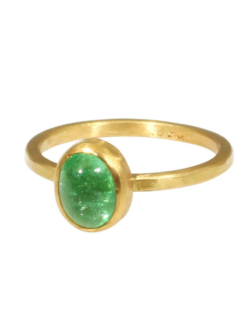 Tsavorite Garnet Ring in 22k and 20k Gold