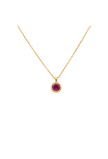 Marian Maurer Micro Ruby Pendant in 18k Yellow Gold
