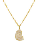 Ethiopian Opal Pendant on 18k Gold Chain - Small