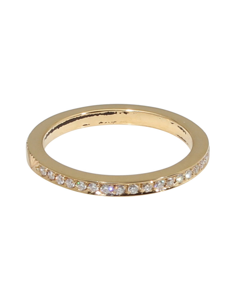 Pave Aurelia Band with White Diamonds in 14k Gold