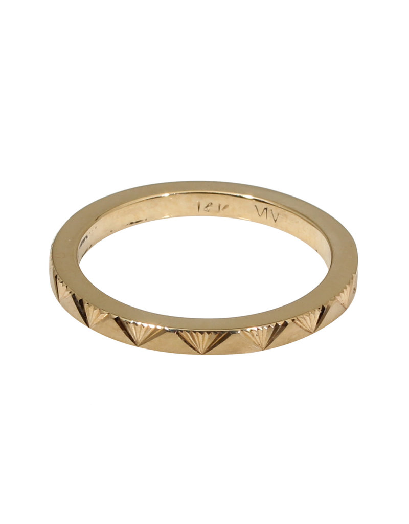 Pave Aurelia Band with White Diamonds in 14k Gold