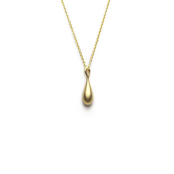 Olivia Shih Small Drop Pendant in 14k Gold