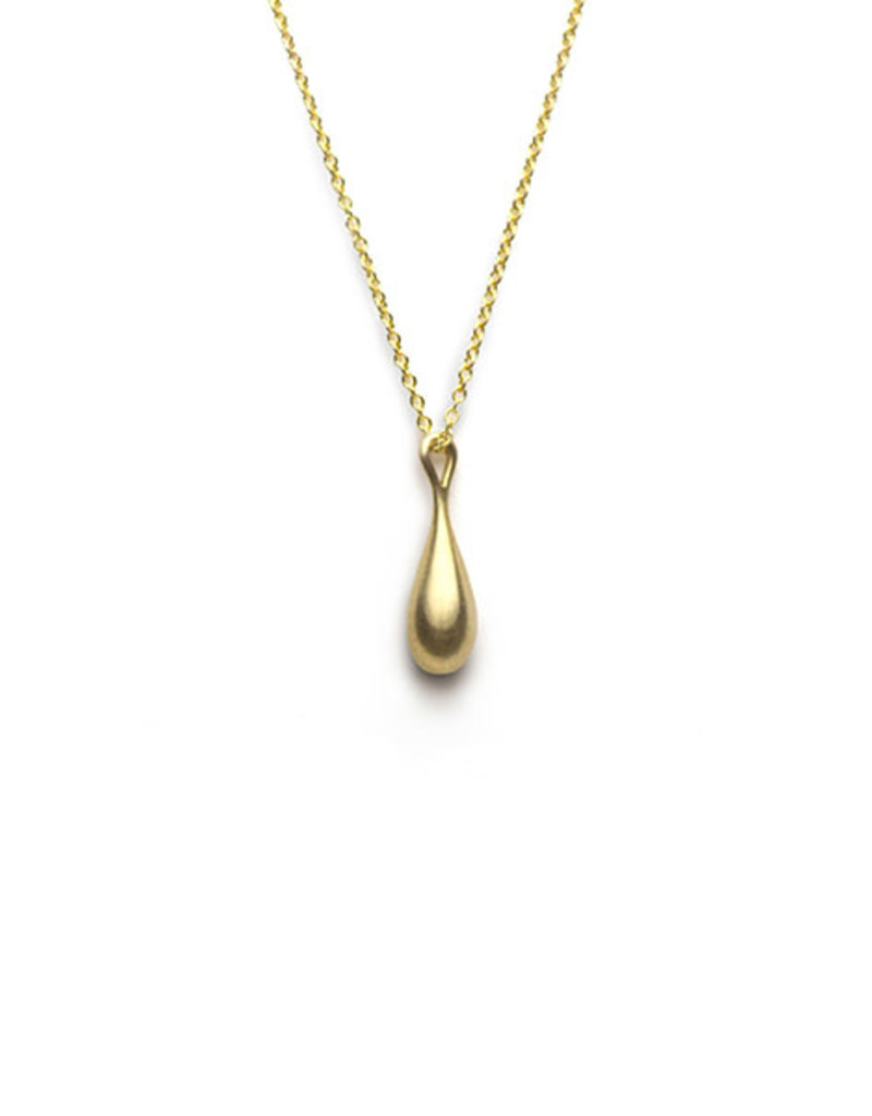 Olivia Shih Small Drop Pendant in 14k Gold