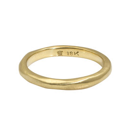 2.5mm Modeled Band in 18k Yellow Gold