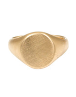 Oval Signet Ring in 14k Yellow Gold