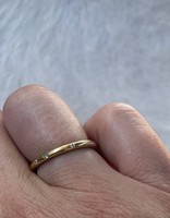 2.25 mm White Diamond Modeled Band in 22k Yellow Gold with White Diamonds