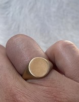 Oval Signet Ring in 14k Yellow Gold