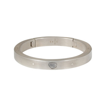 Parts of Four Diamond Slab Sistema Bracelet in Silver
