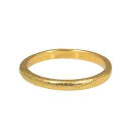 2.25 mm Sand Textured Band in 22k Yellow Gold