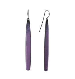 Lavinia Earrings with Purple Enamel
