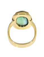 Big Sur Goldsmiths Spectrum Tourmaline Ring in 18k Gold with 22k Gold Bezel