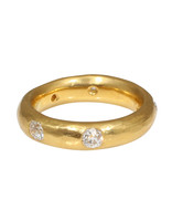 Old European Cut Diamond Ring in 22k Gold