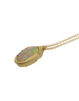 Lisa Ziff Scarab Pendant in 18k with Opal