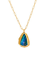 Margery Hirschey Large Opal Drop Necklace in 22k and 18k Gold