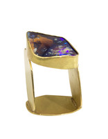 Laura Lienhard Leaf Opal Ring in 18k Gold