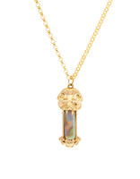 Wendy Wagner Rectangle Opal Pendant  in 14k Gold