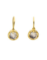 Moonstone Drop Earring in 14k Gold