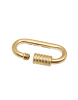 Carabiner Charm Bail in 14k Yellow Gold