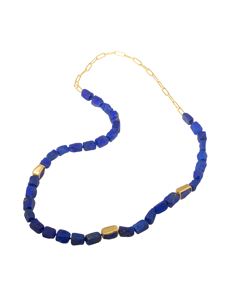 Lapis sales beaded necklace