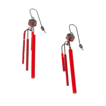 Firecracker Earrings in Red