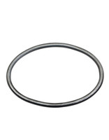 Plain Oval Bangle in Oxidized Silver