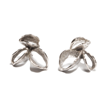 Banksia Earrings in Silver